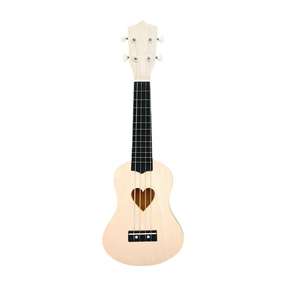 Ukulele for Kids, Diy Small Guitar, Handmade Wooden Graffiti Paint Kit for Children, Lightweight and Tunable 4-String Mini Guitar with Soft Nylon Strings and Smooth Edges