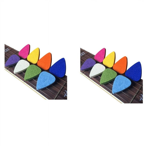 Ukulele Picks Felt Picks/Plectrums for and Guitar,16 Pieces Guitar Picks,Multi-Color