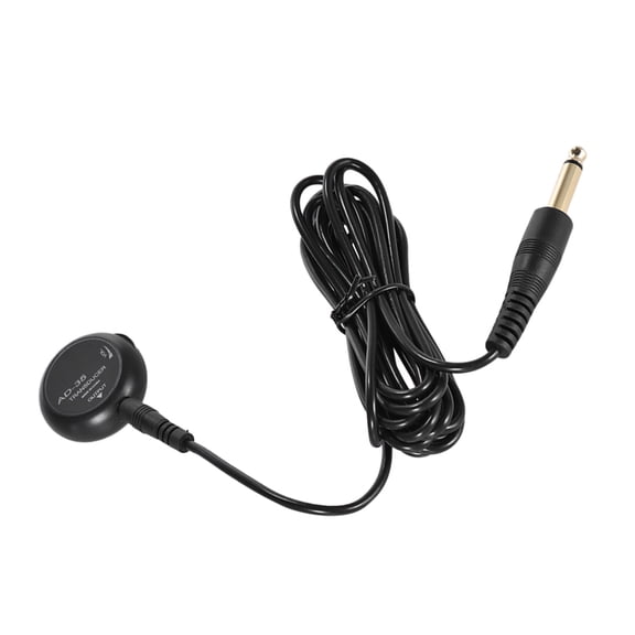 Ukulele Pickup Piezo AD-35 Mini Piezo Pickup Contact Microphone Transducer with 6.35mm Output Plug 3 Meters Cable for Acoustic Classical Folk Guitar Violin Ukulele