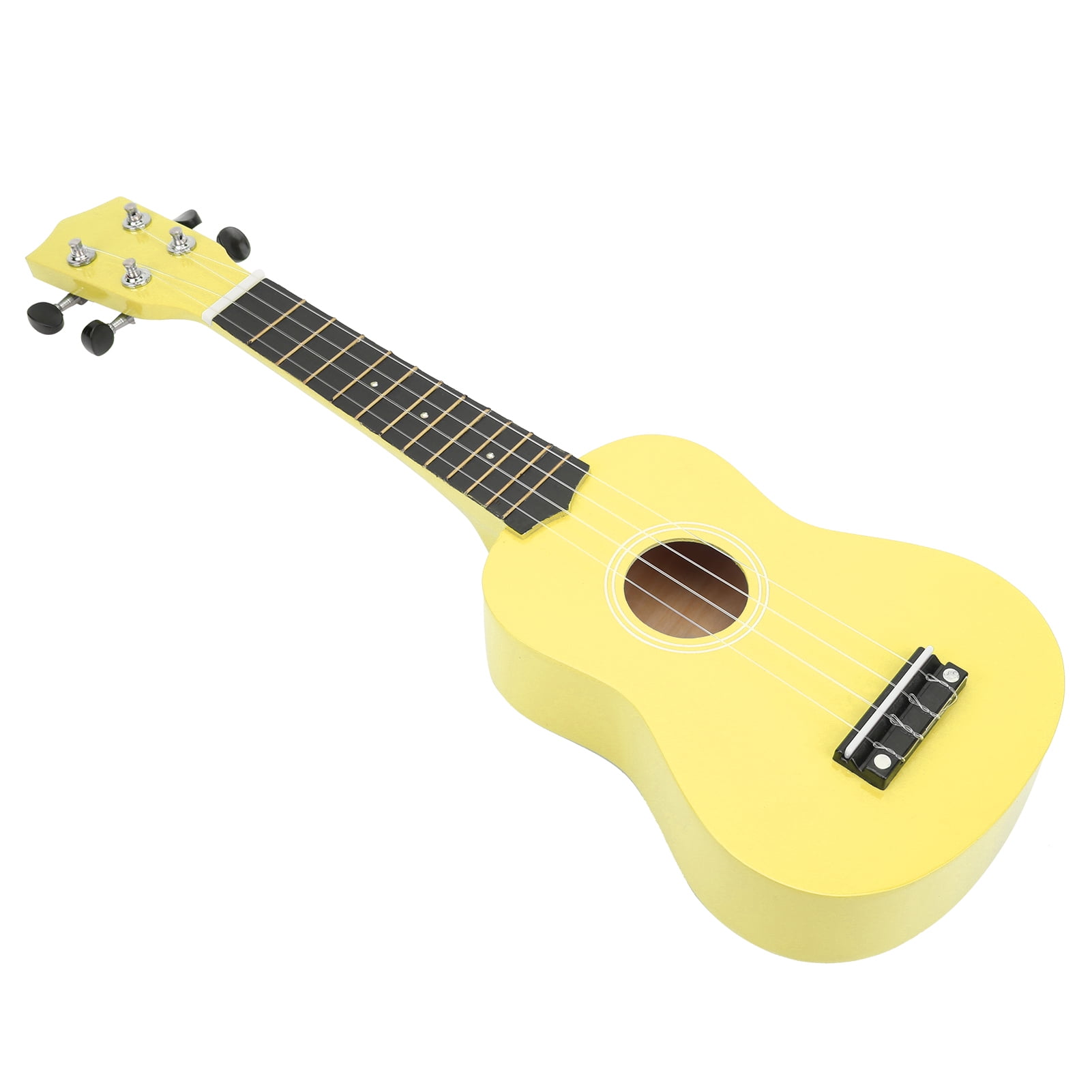 Ukulele Set, Glossy Ukulele Kit 21 Inch Clear Bright With Wipe For