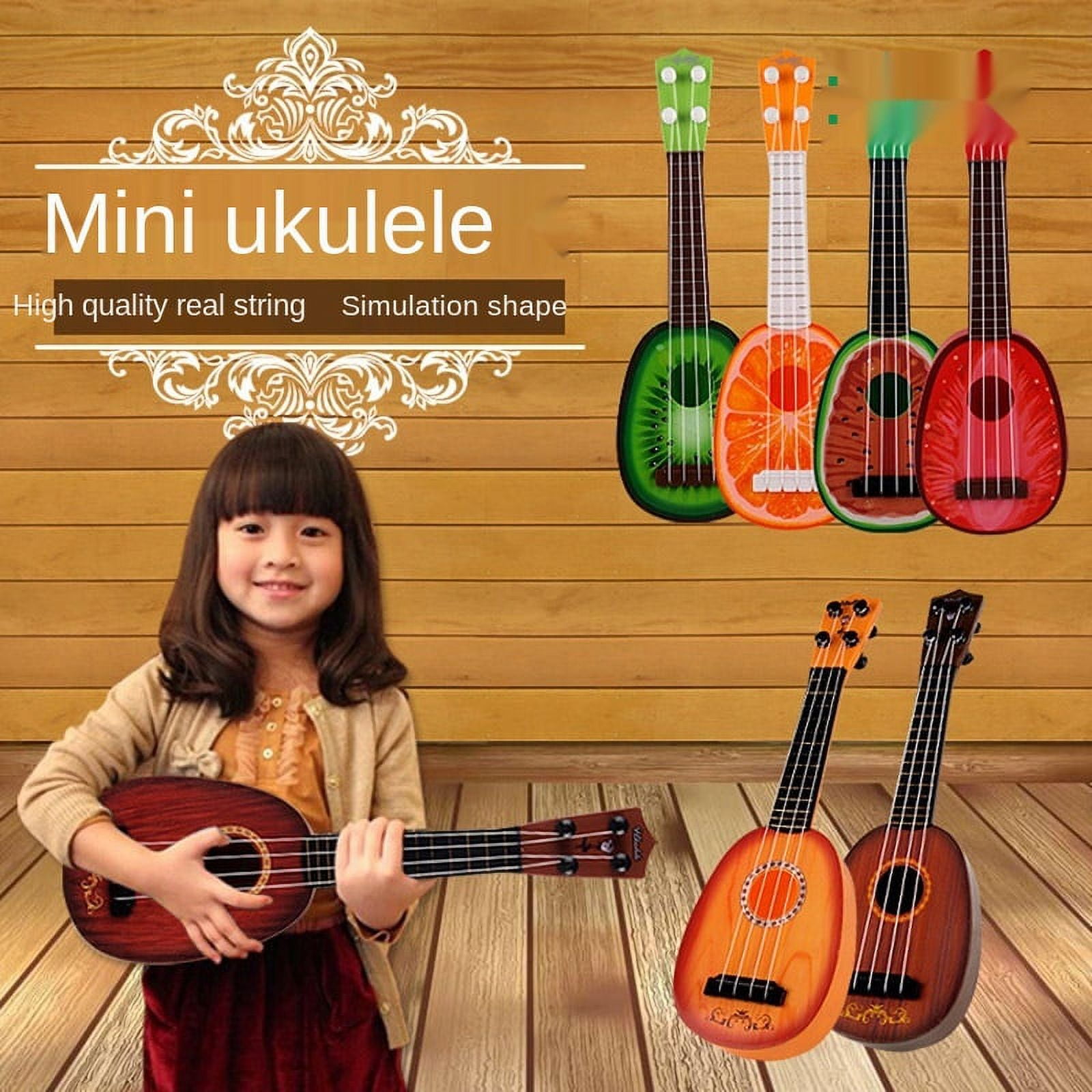 Ukulele Toy Music Toddler Toys 24 Years Baby Toys for Learning Fruit