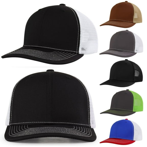 Ukumplol Baseball Cap Snapback Unisex Mesh Hat Cap Hat Visor Hat Trucker Hat Black One Size
