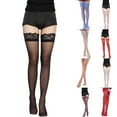 thumbnail image 1 of Ukumplol Long Socks for Women Knee High Socks for Women Legs Long Stockings Women's Lace Beautiful Cute Stockings Socks Leggs Pantyhose for Women White One Size, 1 of 6