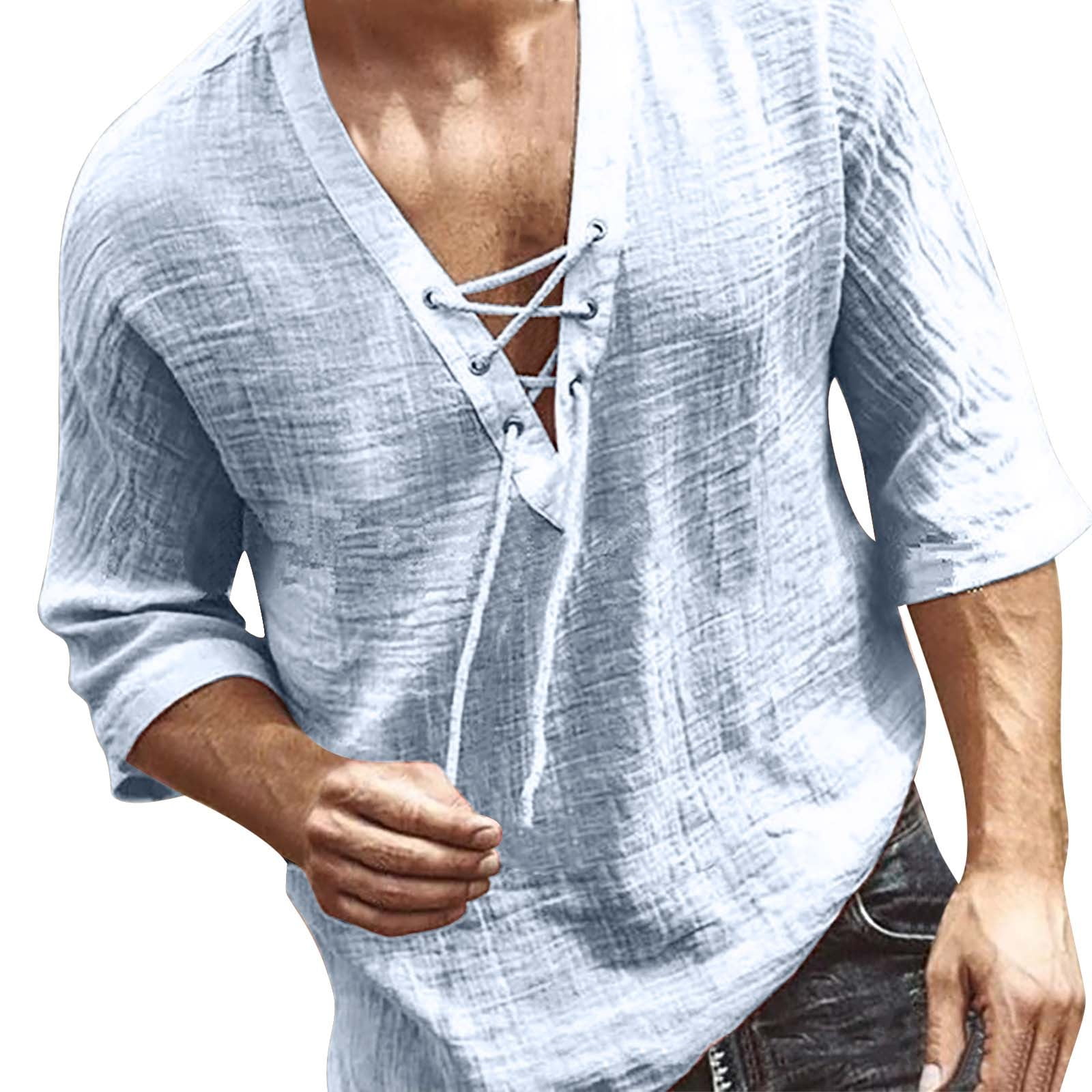 Ukumplol Mens TShirts Graphic Tees Blouse Top for Man Cottontie In