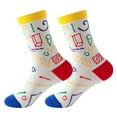 thumbnail image 1 of Ukumplol Socks for Women Mens Socks Women Autumn and Winter Geometry Printed Medium Stockings Christmas Socks Christmas Socks(clearance!) ZV One Size, 1 of 2
