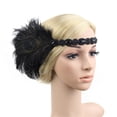 thumbnail image 1 of Ukumplol Women's Fascinators Kentucky Derby Hats for Women Tea Party Hats for Women Vintage Flapper 1920s Headpiece Headdress Great Headband Fascinators Hats for Women Black One Size, 1 of 6