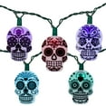 thumbnail image 1 of Ul 10-Light Led Sugar Skull Color Changing Light Set, 1 of 3