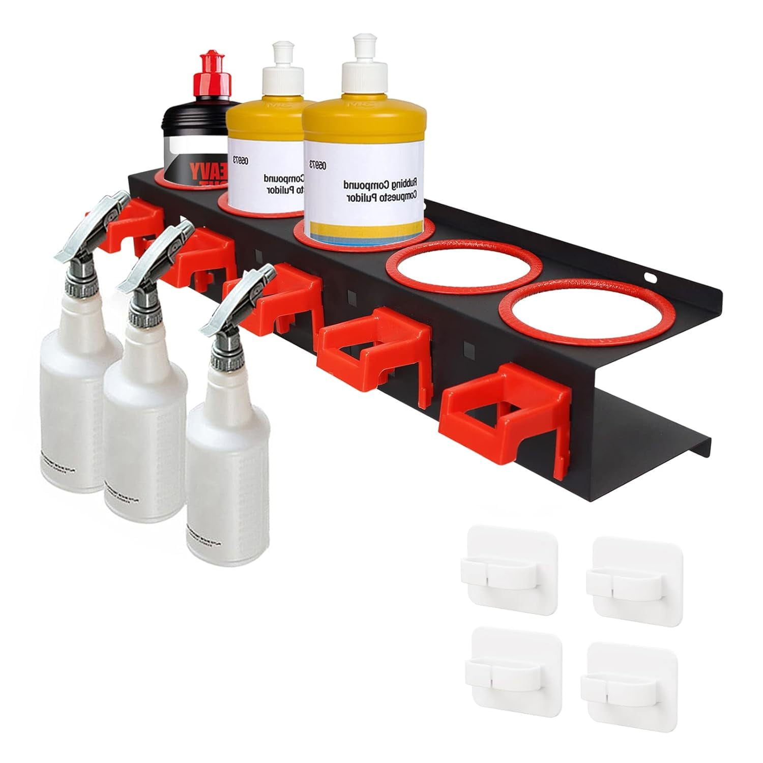Ulable Spray Bottle Storage Rack Abrasive Material Rack Organizer ...