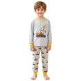 thumbnail image 1 of Ulanda Baby Boy Clothes Girl 2Pcs Outfits Fashion Long Sleeve Shirt and Pant Kids Toddler Tops Pant Sets (Yellow, 3-4 Years), 1 of 9