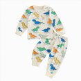 thumbnail image 1 of Ulanda Baby Boy Clothes Pattern Print Toddler Long Sleeve Button Shirt Sweatshirt Tops And Elastic Waistband Pants Set, Everyday, Comfortable, Adorable (Green, 2-3 Years), 1 of 4