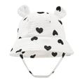 thumbnail image 1 of Ulanda Baby Girls Cute Fisherman Hat Floral Wide Brim Bucket Hat Infant Breathable Spring Summer Beach Sun Hat (Light Gray, 3-12 Months), 1 of 6