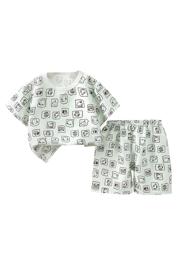 Baby Toddler Girls Unisex lightweight cool summer Viscose Snug Pjs Pajama Sleepwear 12m-5T (Green, 2-3 Years)