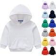 thumbnail image 1 of Ulanda Baby Toddler Kids Boy Girl Solid Casual Pocket Hoodie Sweatershirt Pullover (Blue, 3-4 Years), 1 of 4