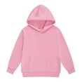 thumbnail image 1 of Ulanda Baby Unisex Cotton Solid Hoodies, Toddler Sweatshirt Kids Cute Ear Hoody Tops Pullover Fall Winter Clothes (Pink, 3-4 Years), 1 of 4