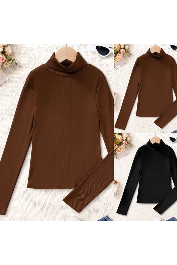 Boy's Ribbed Turtleneck Cable Knitted Sweater Slim Fit Pullover Sweater for Kids 4-13 Years (Black, 14)