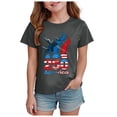 thumbnail image 1 of Ulanda Boys Girls 4th of July Shirt American Flag T-Shirt USA We The People Patriotic Tee for 5-14Years Unisex Kids (Grey, 2-3 Years), 1 of 5