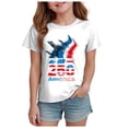 thumbnail image 1 of Ulanda Boys Girls 4th of July Shirt American Flag T-Shirt USA We The People Patriotic Tee for 5-14Years Unisex Kids (White, 2-3 Years), 1 of 5