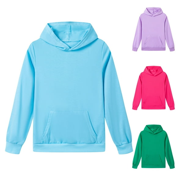 Ulanda Boys Hooded Sweatshirt Fleece Pullover Hoodies Long Sleeve Warm Hoodie Sweatshirts with Pocket for Kids (Green, 9-10 Years)