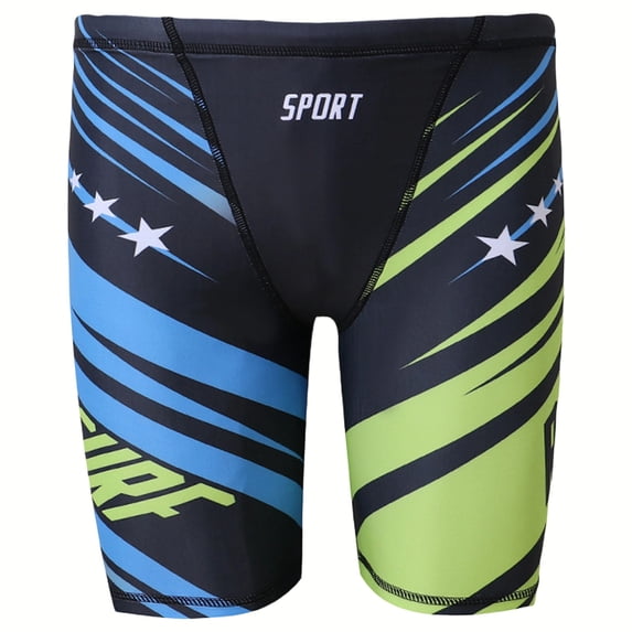 Ulanda Boys Swim Jammers - Youth Competitive Swim Racing Team Swimming Shorts Swimsuit Trunks Bathing Suit Quick Dry UPF 50+ (Black, 11-12 Years)