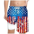 thumbnail image 1 of Ulanda Boys Swim Trunks Kid Swim Short with Compression Liner Little Boys Bathing Suit (Sky Blue, 10-13 Years), 1 of 4