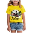 thumbnail image 1 of Ulanda Christmas Cookie Shirt Toddler Boys Girls Cookie Crew T-Shirt Xmas Gifts Tee Tops Holiday Outfits (Yellow, 18-24 Months), 1 of 6