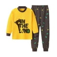 thumbnail image 1 of Ulanda Cozy Pajamas For Little/Big Boys Blue Shark Pattern Long Sleeves Holiday PJs Set Kid Size 6-18 (Black, 6-7 Years), 1 of 4