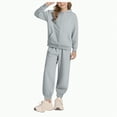 thumbnail image 1 of Ulanda Girls Boys 2 Piece Tracksuit Athletic Sweatsuits Sets Full Zip Hooded Sweatshirt and Jogger Sweatpants Clothing Sets for Kid (Grey, 13-14 Years), 1 of 4