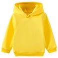thumbnail image 1 of Ulanda Girls Boys Casual Sweatshirt Kids Hooded Pullover Toddler Hoodies with Pocket (Yellow, 7-8 Years), 1 of 8