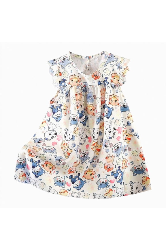 Girls Nightgowns Unicorn Pajamas for girl Sleepwear Toddler Nightgown Night Sleep Dress Clothes (Beige, 18-24 Months)