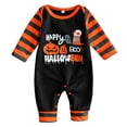 thumbnail image 1 of Ulanda Halloween Baby Boy Girl Outfit Pumpkin Long Sleeve Onesie Romper Jumpsuit Halloween Clothes Girl Boy (Black, 12-18 Months), 1 of 9