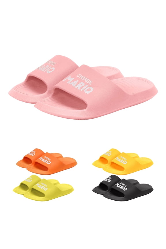 Kids Boys Girls Ball Sprots Slides Sandals Ultra Comfortable Beach Pool Shower Shoes House Slide Indoor Outdoor for Sports Fan (Orange, 11)