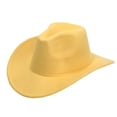 thumbnail image 1 of Ulanda Kids Boys Girls Cowboy Hat Toddler Western Rodeo Cowboy Cowgirl Hat (Yellow, 4-10 Years), 1 of 9