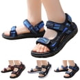 thumbnail image 1 of Ulanda Kids Boys Summer Sports Sandals Hiking Beach Outdoor Open toe Sports Sandals for Kids (Red, 12.5), 1 of 9