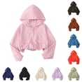 Ulanda Kids Sun Protection Hoodies Casual Rash Guard UV Upf 50+ Zip up ...