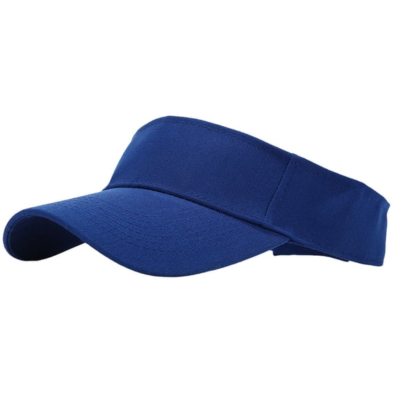 Ulanda Kids Sun Visor Cap Cotton Protection Visors for Boys Girls Aged 2-10 Years Old (Blue, 3-8 Years)