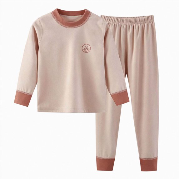 Ulanda Kids Thermal Underwear Set Toddler Winter Base Layer Ultra Soft Long Johns for Little Big Boys Girls (Pink, 11-12 Years)