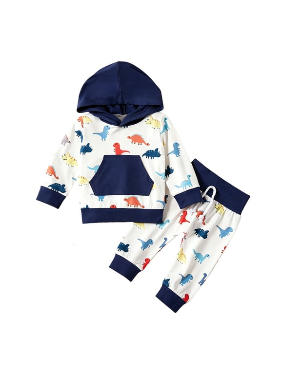 Little Kids Clothes Outfits Cute Baby Hoodie Sweatpants Toddler Clothing Set (White, 18-24 Months)