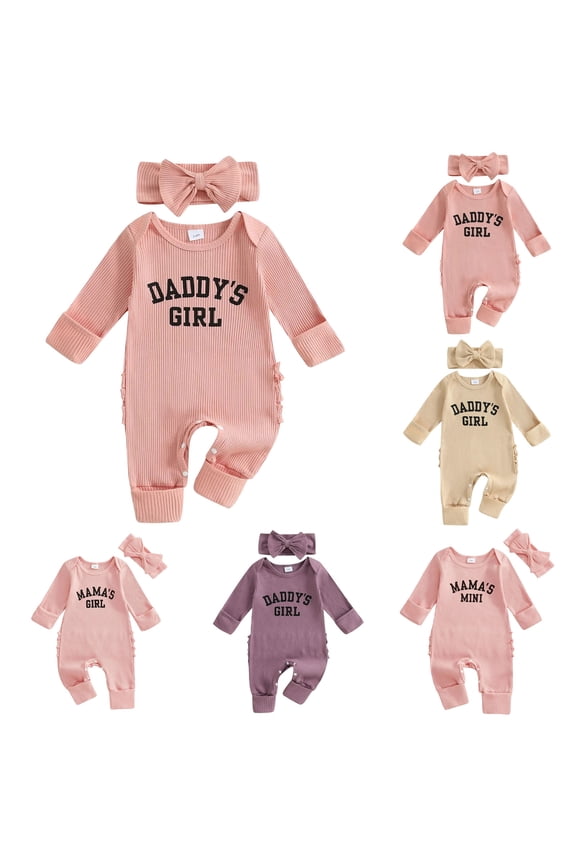 My First Easter Baby Girl Outfit Carrot Bunny Romper Jumpsuit Ruffle 1st Easter One Piece Clothes (Purple, 0-3 Months)