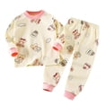 thumbnail image 1 of Ulanda Pajama Sets for Toddler Boys & Girls Baby Kids, Ultra-soft Snug fit Pjs Sleepers for Birthday Holiday (Pink, 4-5 Years), 1 of 4