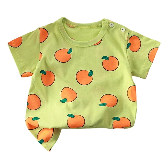 Ulanda Shirt Girls Ringer Tee Crewneck Short Sleeve T Shirts Toddler Plain Retro T-Shirt Crop Tees Top Summer Clothes Basic Tshirt ( (Light Green, 6-12 Months)
