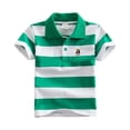 thumbnail image 1 of Ulanda Toddler Baby Boys Short Sleeve Polo Shirts Cute Cartoon Animal Embroidery Uniform Shirt Button Closure Collared Tops (Multicolor12, 3-4 Years), 1 of 4