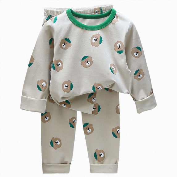 Ulanda Toddler Baby Girl Clothes 6 12 18 24 Months Fall Outfits Long Sleeve Pullover Tops Joggers Set, Two Piece Winter 2T 3T 4T Girls Clothing (Green, 12-18 Months)