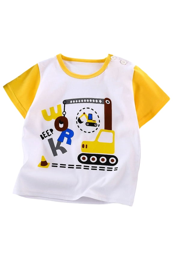 Toddler Boys Girls T Shirts Kids Colorful Striped Shirt Cotton Crew Neck Short Sleeve Tee Tops Blouse for 1-8 Years (Dark Purple, 4-5 Years)