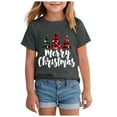 thumbnail image 1 of Ulanda Toddler Christmas Shirt Boys Girls Santa Chicken Tshirts Funny Xmas Holiday Dinosaur Outfit Tees Gift for Kids (Grey, 3-4 Years), 1 of 6