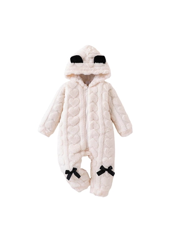 Unisex Kids And Toddler Long Sleeve Cable Knit One Piece,gymmies (White, 9-12 Months)