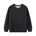 thumbnail image 1 of Ulanda Unisex Kids Solid Cotton Pullover Sweatshirt T-Shirt Toddler Baby Crewneck Long Sleeve Tshirts Tops Blouse (Grey, 4 Years), 1 of 3