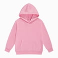 thumbnail image 1 of Ulanda Unisex Youth Solid Classic Hoodies Soft Hooded Pullover Sweatshirts for Children Boy Girl Hoodie with Drawstring (Pink, 3-4 Years), 1 of 4