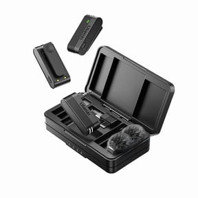 Ulanzi A100 Wireless Lavalier Microphone - J12 Upgrade, Real-Time Monitoring for iPhone 17/16/15 Pro/Pro Max, Camera Sound Recording Mic
