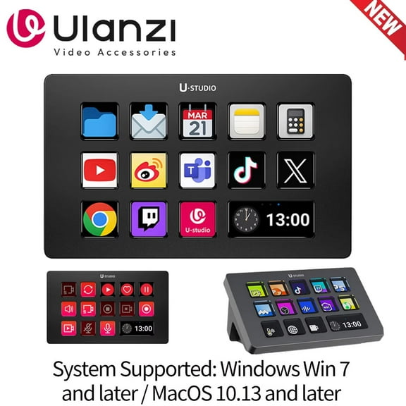 Ulanzi D200 Production Console and Studio Controller for Gaming/Office/Livestreaming/Content Creation Youtube Tiktok
