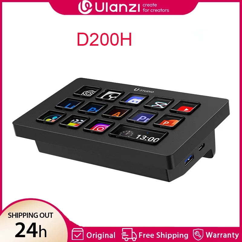 Ulanzi D200H 7in1 Deck Dock Streaming Controller with 13 DIY Keys